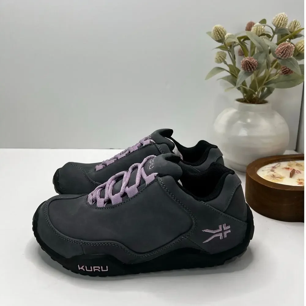 Kuru Chicane Trail Hiking Comfort Sneaker Smoke Gray/Black/Violet Women 6W NWB